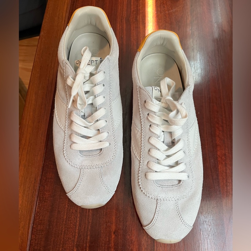 Oncept White Suede Sneaker - Picture 2 of 5
